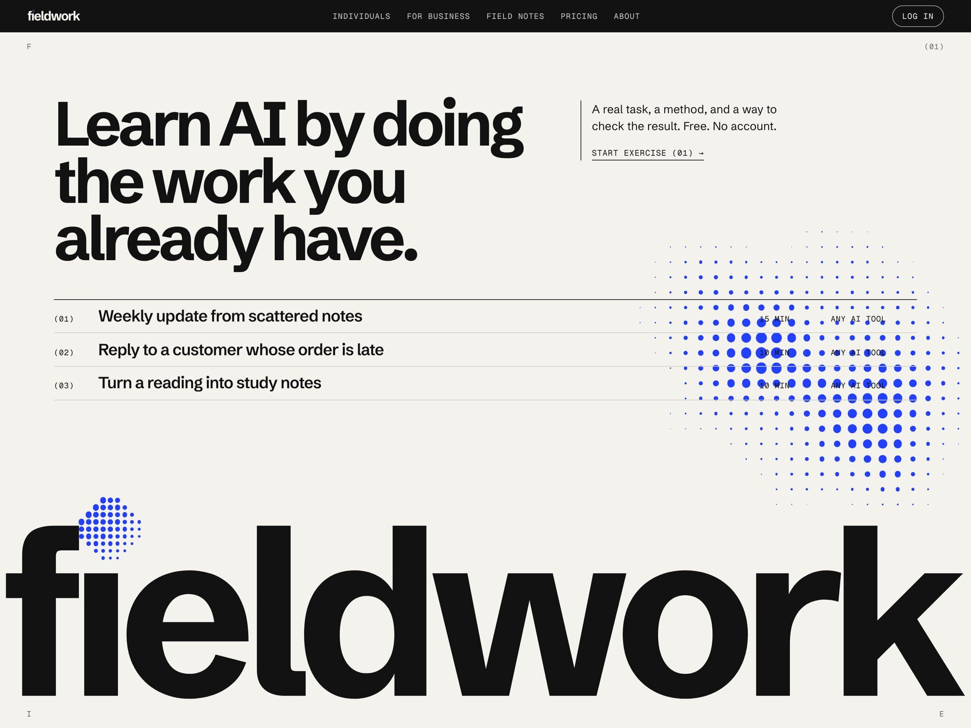 FIELDWORK website